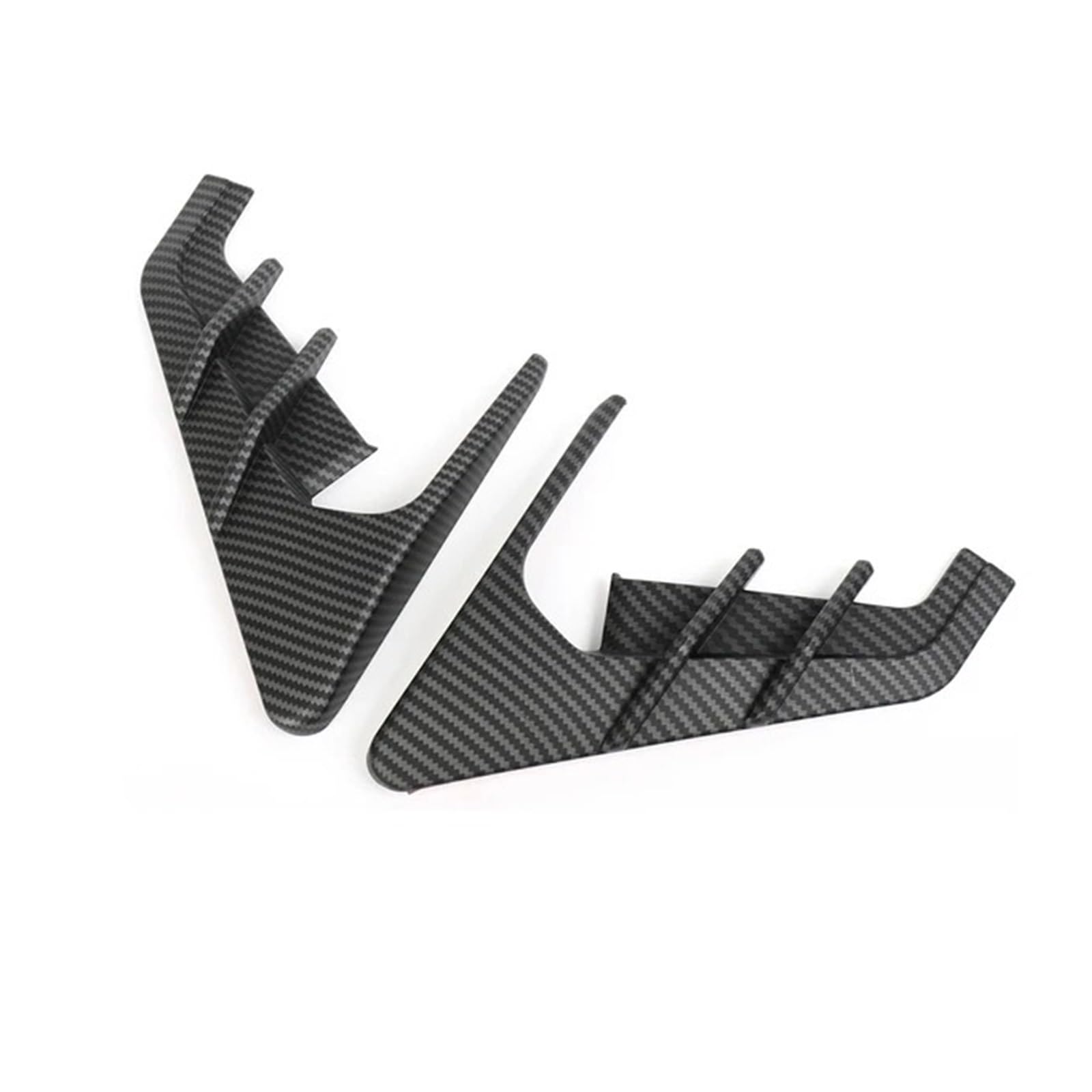 Auto Spoilerlippe Für Tesla Für Modell 3 Y Flanken Auto Seite Flügel Panel Abdeckung Spoiler Staub Abdeckung Dekoration Änderung Zubehör Auto-Frontspoiler(Matte Carbon) von KUVIEZ