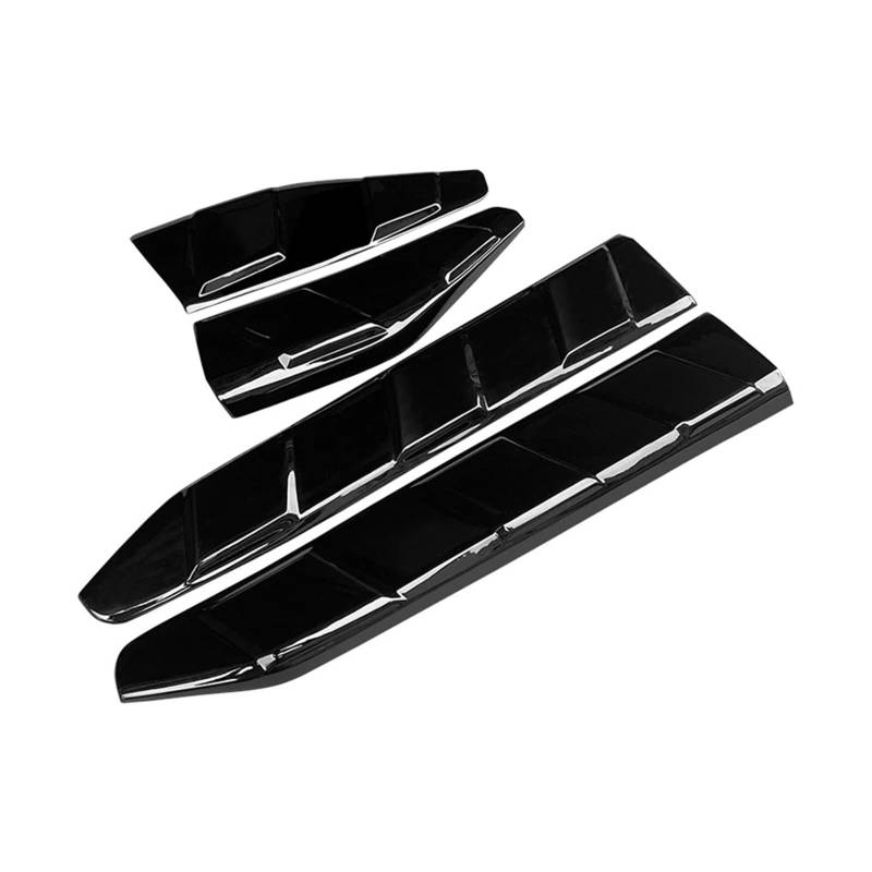 Auto Spoilerlippe Für Toyota Für CHR 2018 2019 2020 2021 2022 2023 Auto Körper Kit Tür Schutz Dekorative Außen Upgrade Carbon Faser Look Zubehör ABS Auto-Frontspoiler(Gloss Black) von KUVIEZ