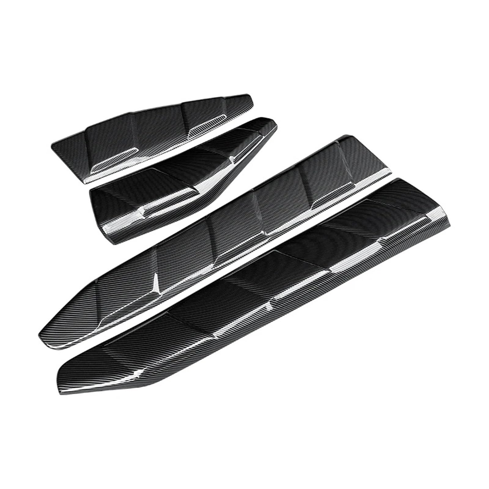 Auto Spoilerlippe Für Toyota Für CHR 2018 2019 2020 2021 2022 2023 Auto Körper Kit Tür Schutz Dekorative Außen Upgrade Carbon Faser Look Zubehör ABS Auto-Frontspoiler(Kohlefaser-Optik) von KUVIEZ
