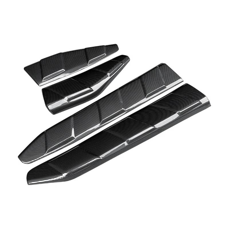 Auto Spoilerlippe Für Toyota Für CHR 2018 2019 2020 2021 2022 2023 Auto Körper Kit Tür Schutz Dekorative Außen Upgrade Carbon Faser Look Zubehör ABS Auto-Frontspoiler(Kohlefaser-Optik) von KUVIEZ