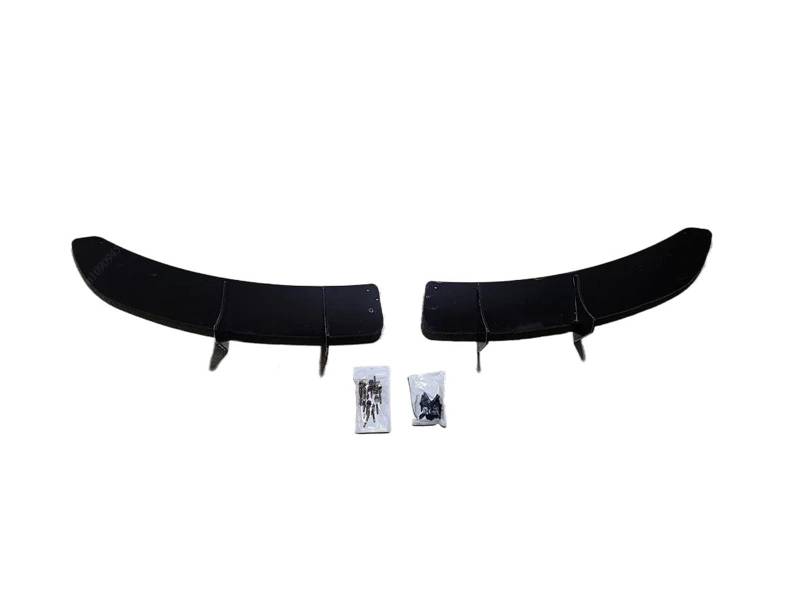 Auto Spoilerlippe Für VW Für Golf 6 MK6 R R20 2008-2013 Auto Vordere Stoßstange Lip Spoiler Splitter Diffusor Deflektor & Hinten Stoßstange Diffusor Canard Tuning Auto-Frontspoiler(Rear Diffuser Black von KUVIEZ