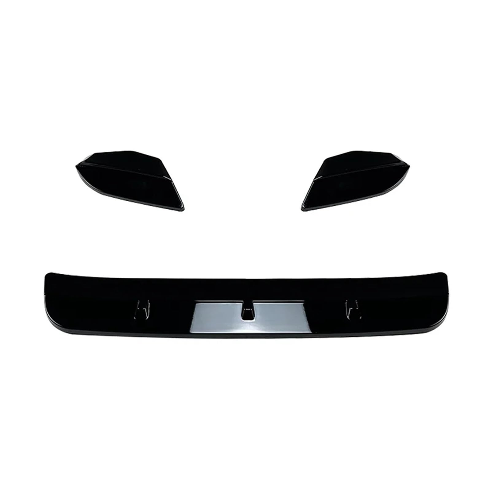 Auto Spoilerlippe Für X3M F97 X4M F98 Für Pre-LCI Wettbewerb Sport 2019 2020 2021 Front Stoßstange Separator Lip Body Kit Ente Lip Separator Auto-Frontspoiler(Gloss Black) von KUVIEZ
