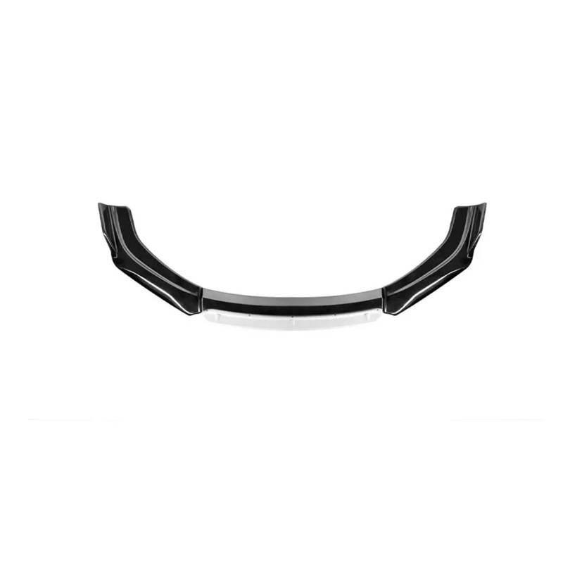Auto Spoilerlippe Helle Schwarze Auto-Frontlippe Stoßstange Spoiler Diffusor Karosseriemodifikation Kollisions- Und Kratzfestigkeit Externes Zubehör Auto-Frontspoiler(Black Whitehead) von KUVIEZ