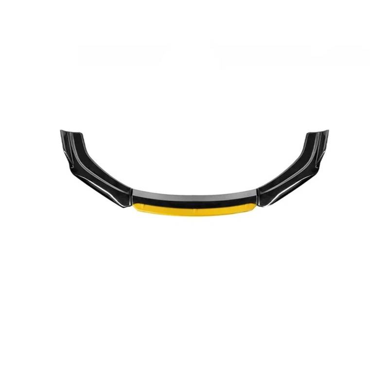 Auto Spoilerlippe Helle Schwarze Auto-Frontlippe Stoßstange Spoiler Diffusor Karosseriemodifikation Kollisions- Und Kratzfestigkeit Externes Zubehör Auto-Frontspoiler(Black Yellow Head) von KUVIEZ