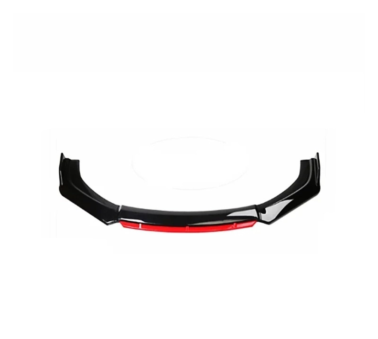 Auto Spoilerlippe Limousine Frontschürze Lippe Für A3 Für A4 Für A6 Für Q3 S3 S4 S6 B6 B7 B8 B8,5 Kinn Spoiler Splitter Diffusor Körper Kit Universal Zubehör Auto-Frontspoiler(Black Red) von KUVIEZ