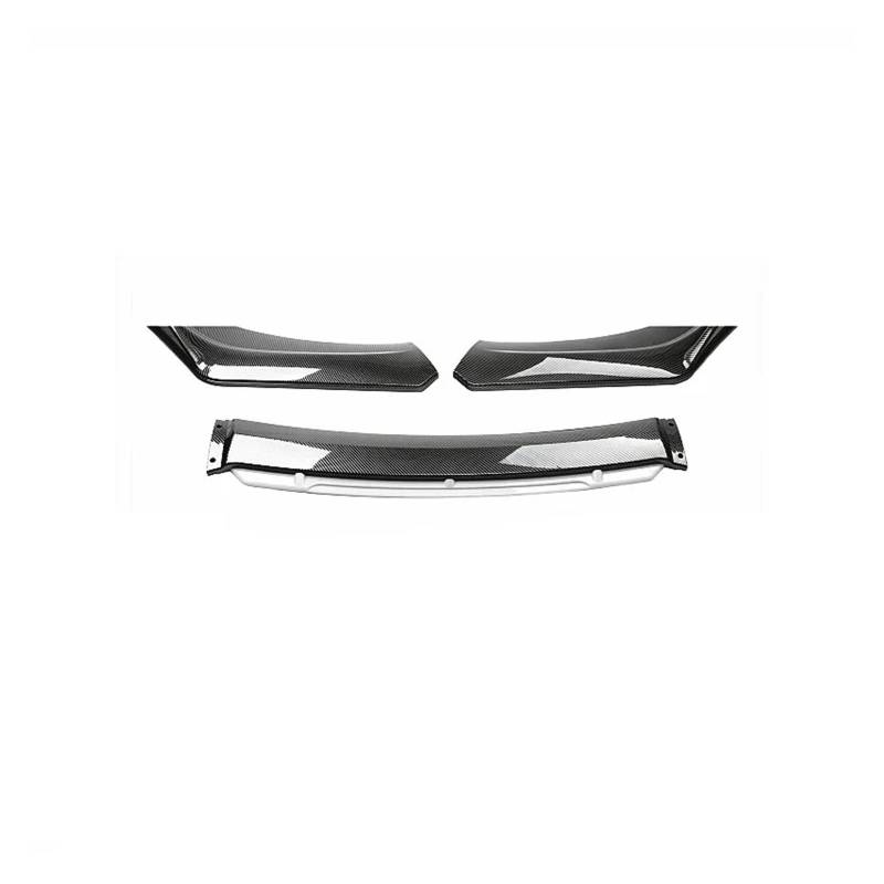 Auto Spoilerlippe Limousine Frontschürze Lippe Für A3 Für A4 Für A6 Für Q3 S3 S4 S6 B6 B7 B8 B8,5 Kinn Spoiler Splitter Diffusor Körper Kit Universal Zubehör Auto-Frontspoiler(Carbon White) von KUVIEZ