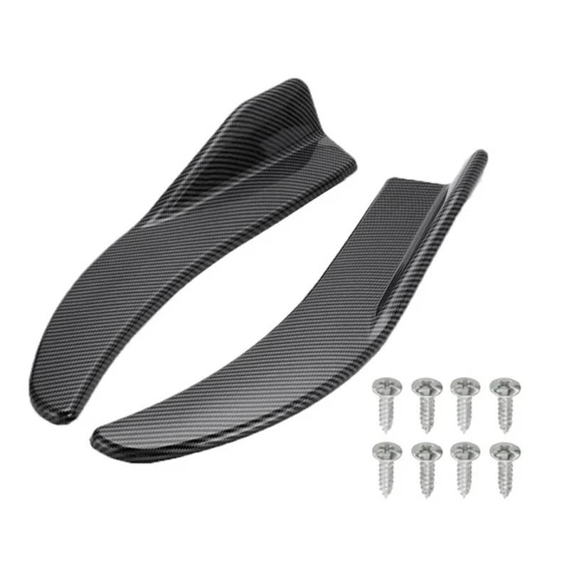 Auto Spoilerlippe Universal 1 Paar Auto Stoßstange Spoiler Vorne Hinten Lip Anti-kollision Universal Auto Seite Rock Auto-Frontspoiler(Carbon) von KUVIEZ