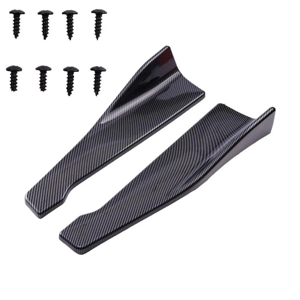 Auto Spoilerlippe Universal 48CM Länge Auto Vorne Hinten Stoßstange Streifen Lip Spoiler Diffusor Splitter Kratzschutz Auto-Frontspoiler(B) von KUVIEZ