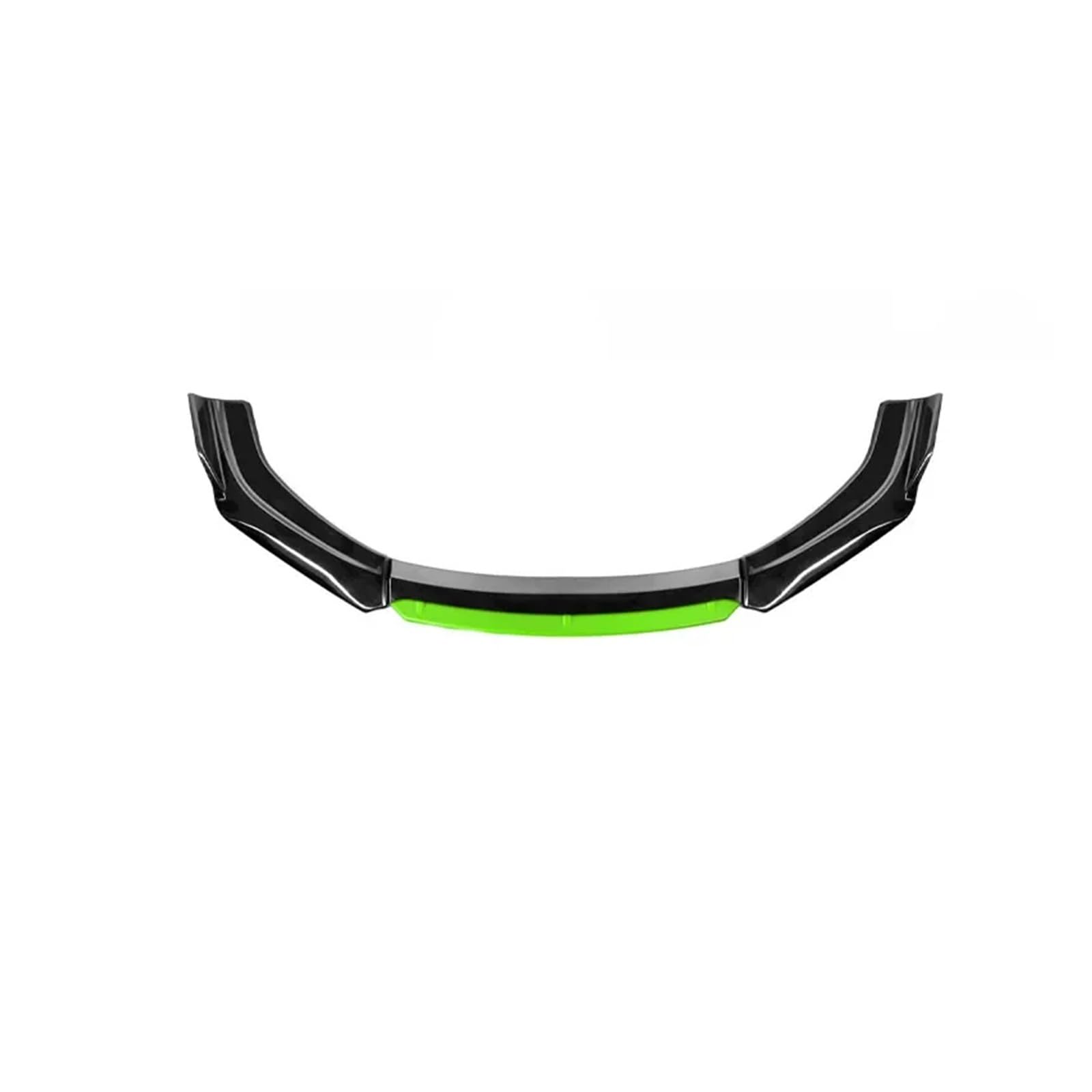 Auto Spoilerlippe Universal Auto Front Lip Bumper Spoiler Diffusor Körper Modifikation Kollision Und Kratzfestigkeit Externe Helle Schwarz Zubehör Auto-Frontspoiler(Black Green Head) von KUVIEZ