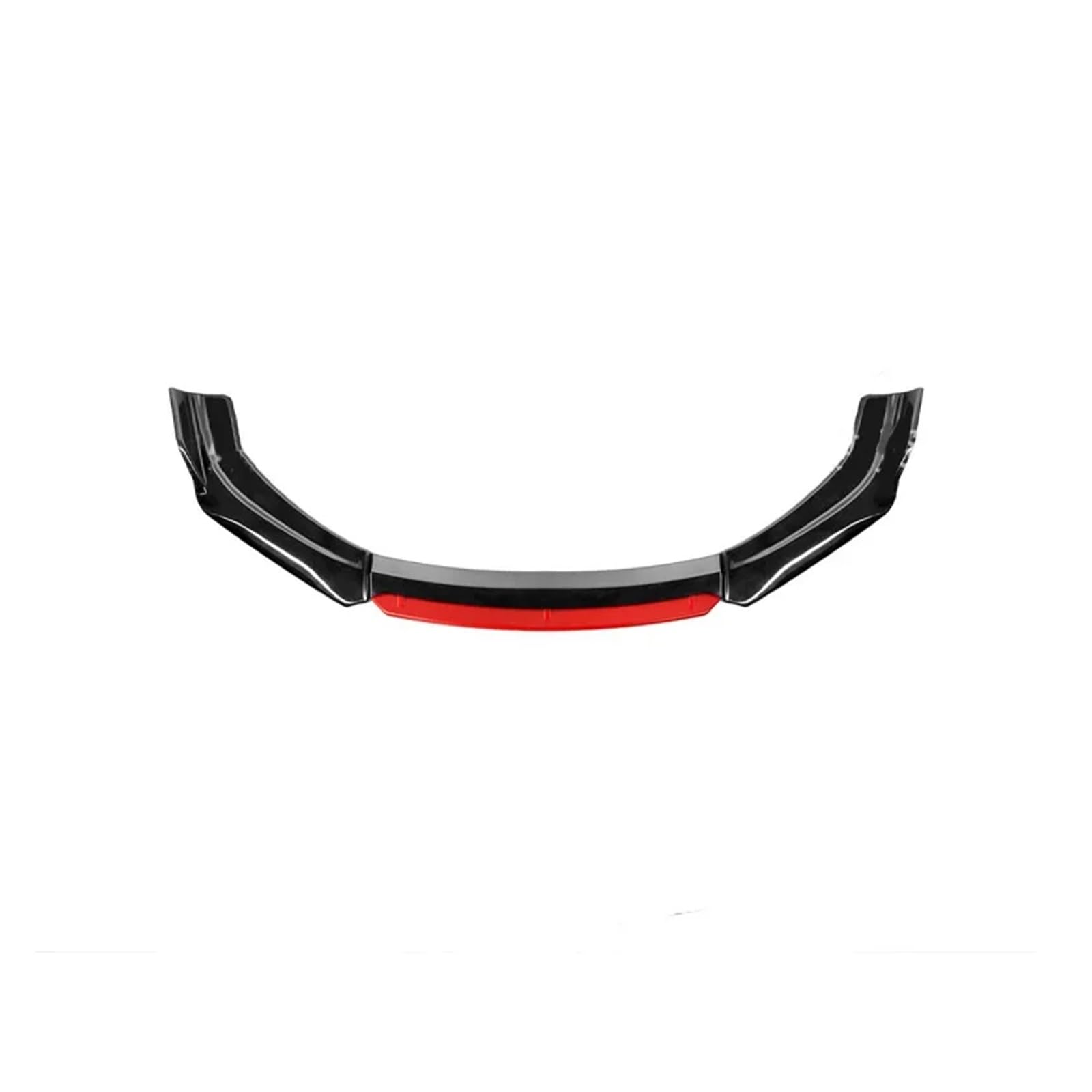 Auto Spoilerlippe Universal Auto Front Lip Bumper Spoiler Diffusor Körper Modifikation Kollision Und Kratzfestigkeit Externe Helle Schwarz Zubehör Auto-Frontspoiler(Black red Head) von KUVIEZ