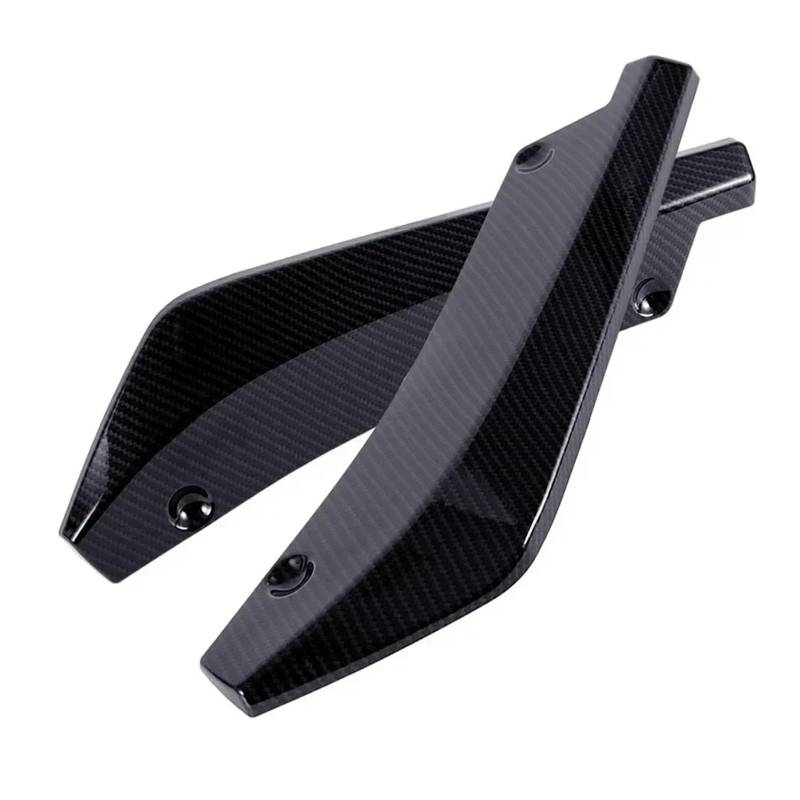 Auto Spoilerlippe Universal Auto Vorne Hinten Stoßstange Streifen Lip Spoiler Diffusor Splitter Scratch Protector Carbon Fiber Winglets Seite Rock Verlängerung Auto-Frontspoiler(Carbon brazing) von KUVIEZ