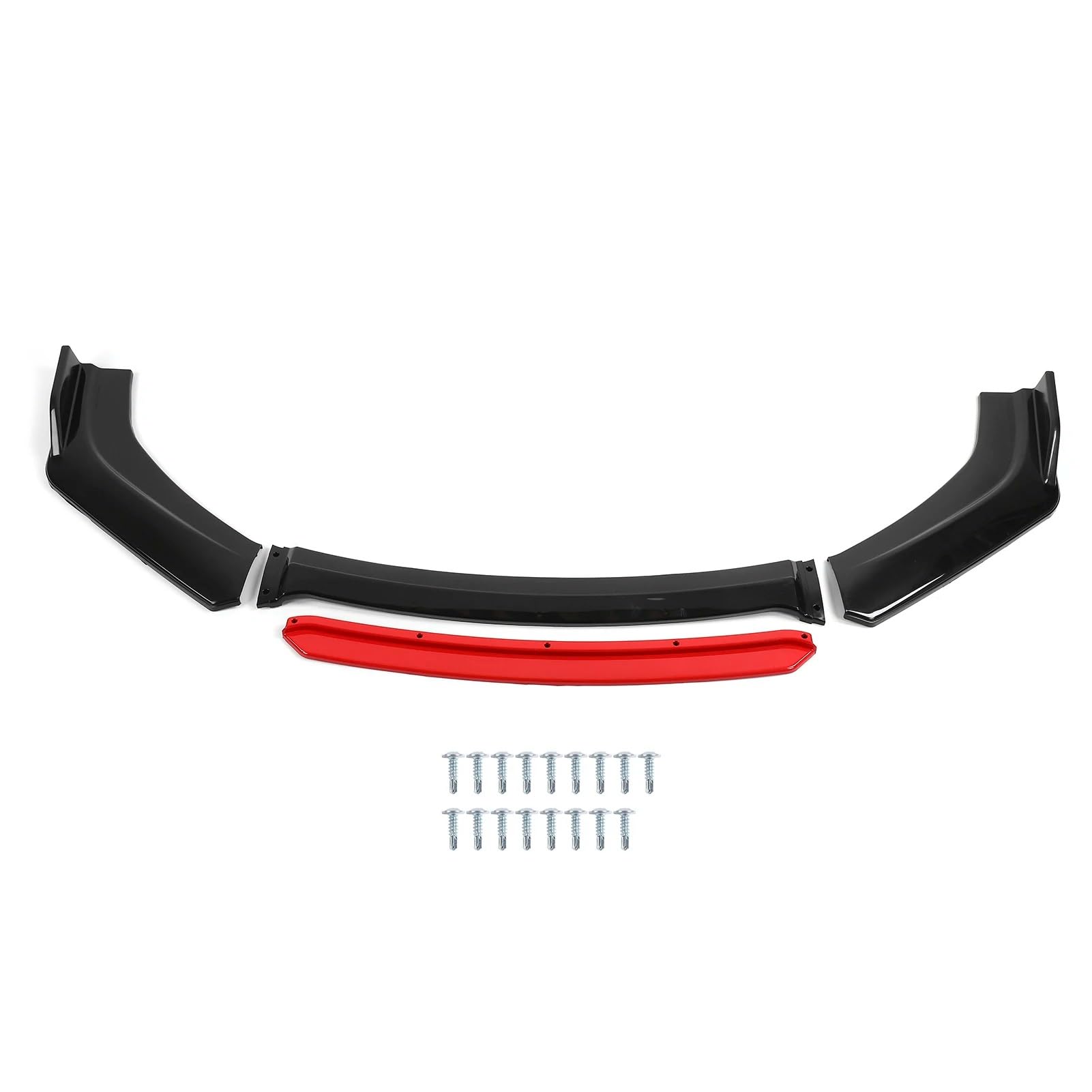 Auto Spoilerlippe Universal Front Bumper Lip Spoiler Chin Body Kit PP Auto Auto Außen Aerodynamische Teile Stoßstange Diffusor Frontspoiler Auto-Frontspoiler Auto Spoilerlippe Universal Front Bumper Lip Spoiler Chin Body Kit PP Auto Auto Außen Aerodynamische Teile Stoßstange Diffusor Frontspoiler Auto-Frontspoiler von KUVIEZ