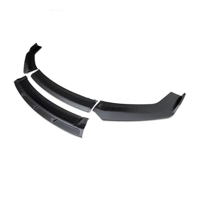 Auto Spoilerlippe Universal Für A3 S3 Für A4 S4 Für A5 Für A6 Limousine Für Q3 Auto Front Lip Splitter Spoiler Diffusor Lip Kit Auto-Frontspoiler(Pure Matt Black) von KUVIEZ