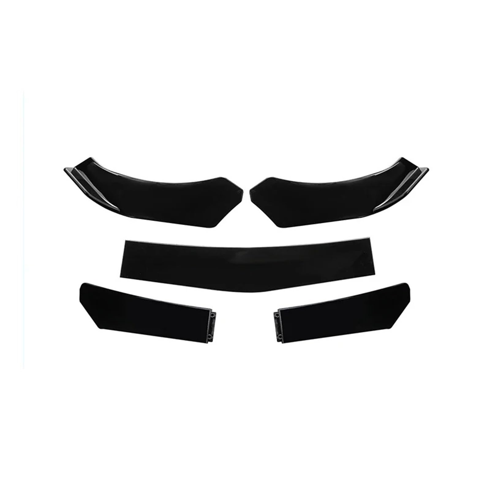 Auto Spoilerlippe Universeller Frontlippenspoiler-Stoßfänger, Verstellbarer Frontsplitter-Diffusor-Unterkörpersatz Auto-Frontspoiler(Glossy Black) von KUVIEZ