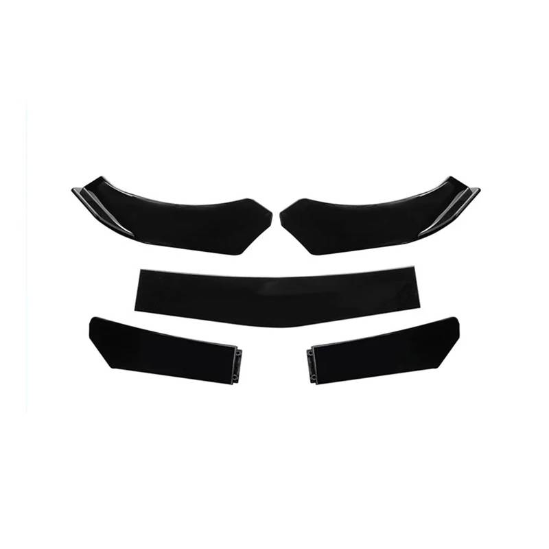 Auto Spoilerlippe Universeller Frontlippenspoiler-Stoßfänger, Verstellbarer Frontsplitter-Diffusor-Unterkörpersatz Auto-Frontspoiler(Glossy Black) von KUVIEZ