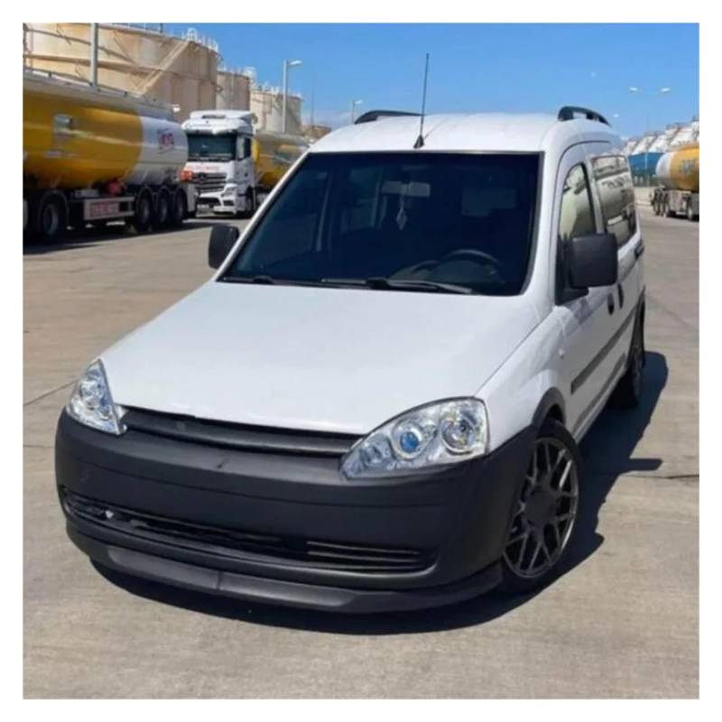 Diffusor Protector Guard Für Opel Combo C 2002–12, 2-teiliges Frontstoßstangen-Lippen-Body-Kit, Spoiler-Splitter, ABS-Kunststoff, professionelles Tuning. Frontspoiler Lippe(Schwarz) von KUVIEZ