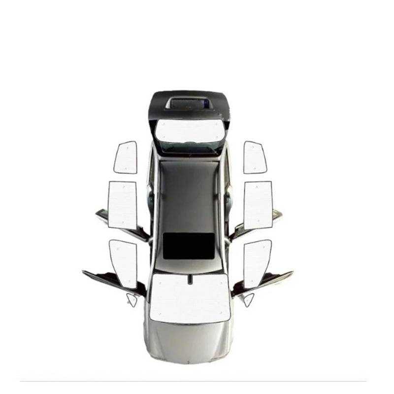 Sonnenblende Auto-Sonnenblenden Für VW Für Sharan 7N 2010~2022 2012 2018 2021 Anti-UV-Schutz Fenstervorhänge Wärmedämmung Zubehör Autofenster Sonnenschutz(All Sunshades) von KUVIEZ