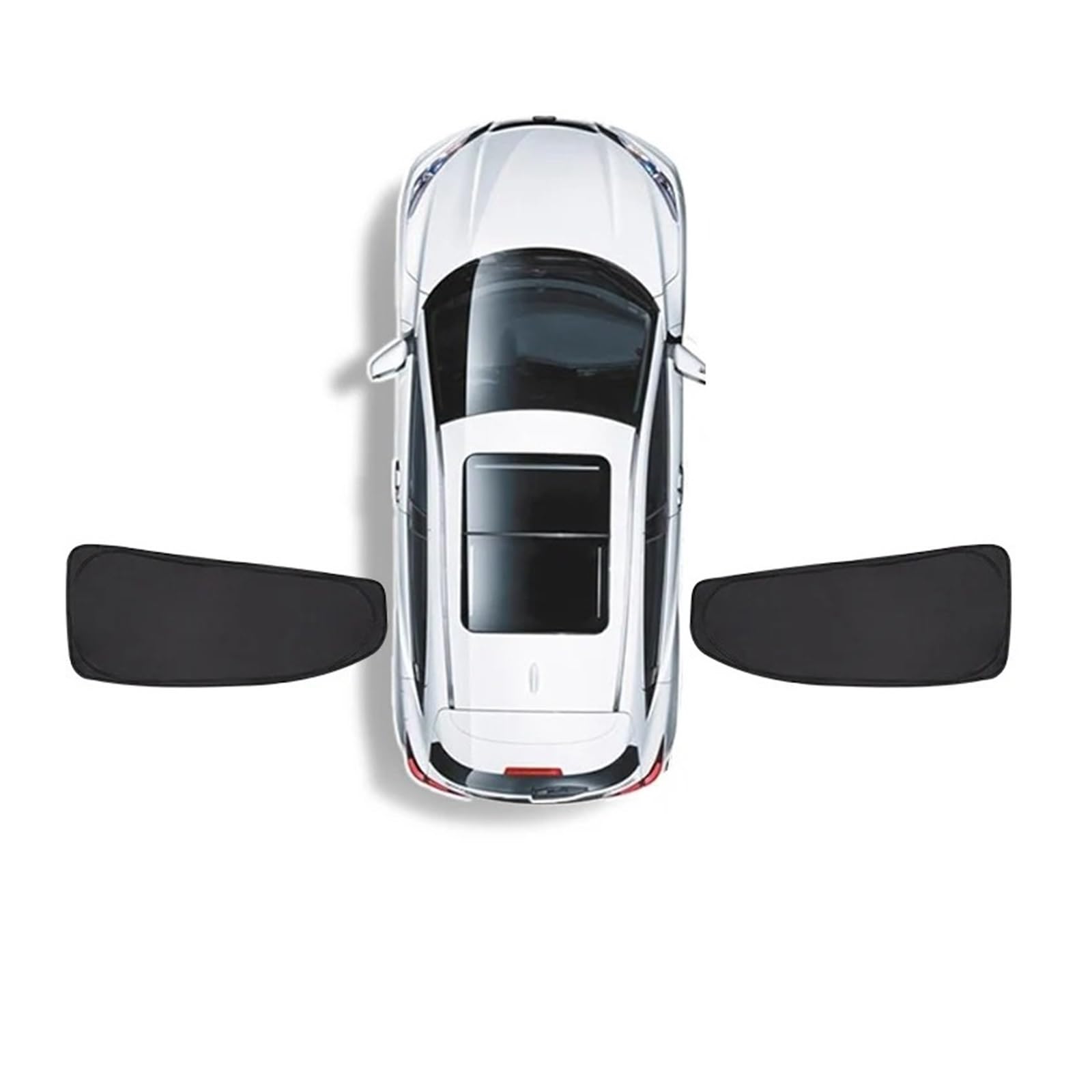 Sonnenblende Auto-Sonnenschutz Für Tesla Für Modell 3 2017-2020 2021 2022 2023 2024 Windschutzscheibe Schutz Vorderseite Fensters Sichtschutz Schattierung Kinder Autofenster Sonnenschutz(Rear 2PCS) von KUVIEZ