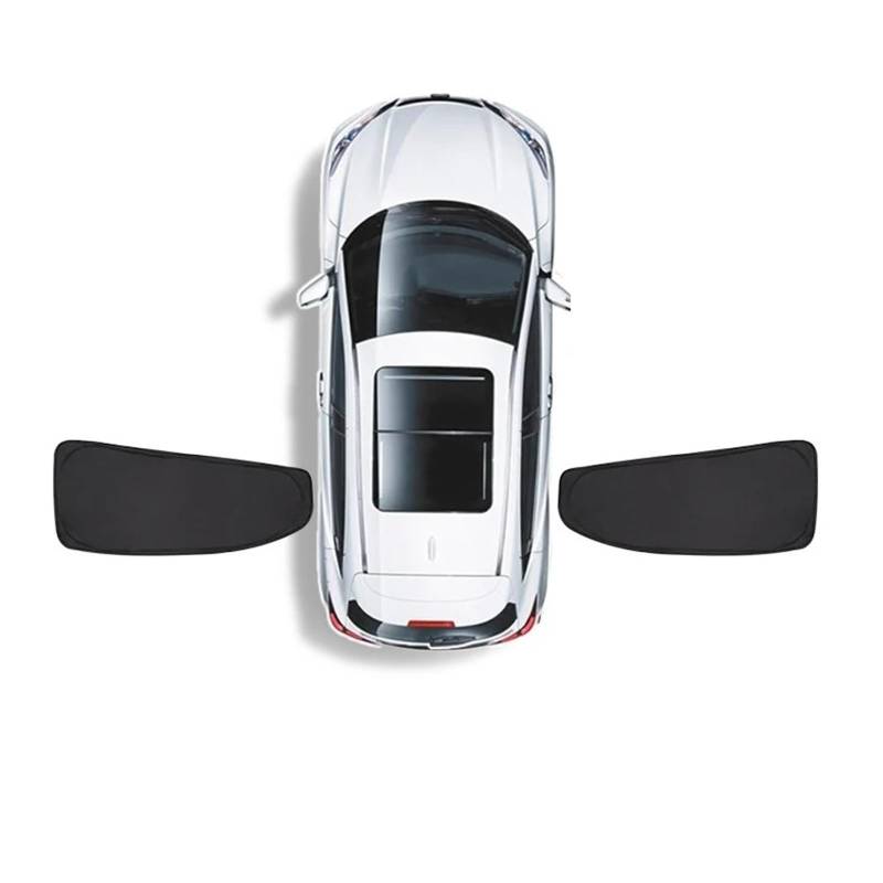 Sonnenblende Auto-Sonnenschutz Für Tesla Für Modell 3 2017-2020 2021 2022 2023 2024 Windschutzscheibe Schutz Vorderseite Fensters Sichtschutz Schattierung Kinder Autofenster Sonnenschutz(Rear 2PCS) von KUVIEZ