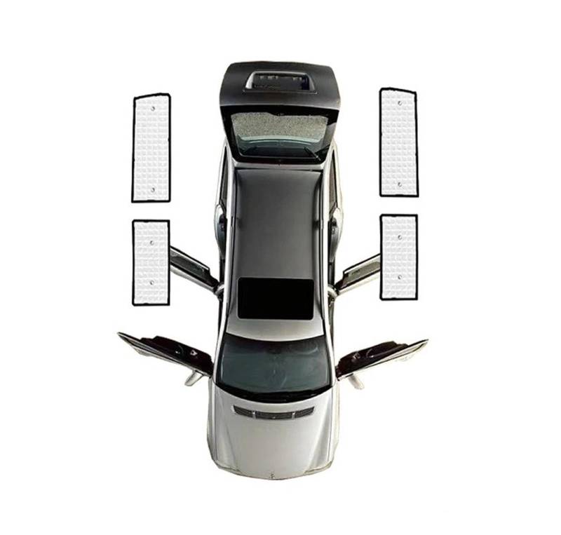 Sonnenblende Auto-Vollsonnenblenden Für VW Für Transporter Für Caravelle Für Multivan Für Doubleback T6 Für SWB 2015~2024 Auto-Sonnenblendenabdeckung Zubehör Autofenster Sonnenschutz(Front Windshield) von KUVIEZ
