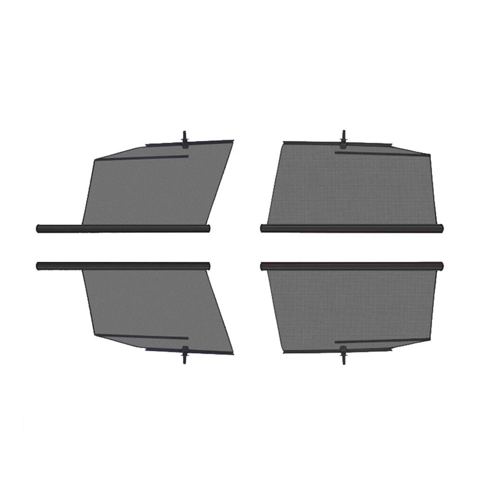 Sonnenblende Fensterheber-Sonnenschutz Einziehbarer Seitenfenster-Sonnenschutz Blocklift-Sonnenschutz Teleskop-Schattenvorhang Für Tesla Für Modell 3/Y Autofenster Sonnenschutz(3 4PCS) von KUVIEZ