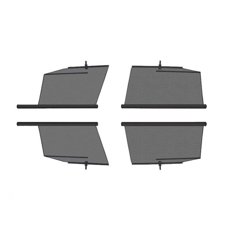 Sonnenblende Fensterheber-Sonnenschutz Einziehbarer Seitenfenster-Sonnenschutz Blocklift-Sonnenschutz Teleskop-Schattenvorhang Für Tesla Für Modell 3/Y Autofenster Sonnenschutz(3 4PCS) von KUVIEZ