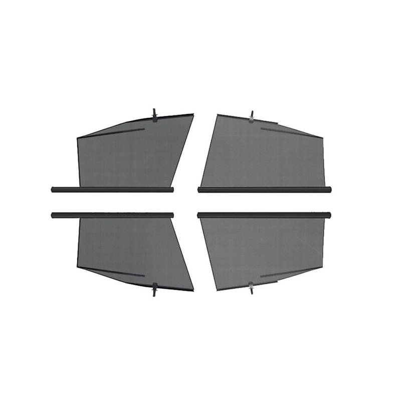 Sonnenblende Fensterheber-Sonnenschutz Einziehbarer Seitenfenster-Sonnenschutz Blocklift-Sonnenschutz Teleskop-Schattenvorhang Für Tesla Für Modell 3/Y Autofenster Sonnenschutz(Y 4PCS) von KUVIEZ