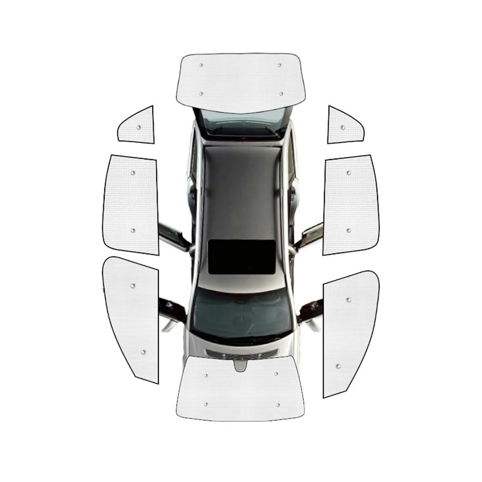 Sonnenblende Für CR-V Für CRV Für CR V 2007 2008 2009 2010 2011 Auto-Vollflächen-Sonnenschutz Auto-Sonnenschutzfenster-Sonnenschutzabdeckungen Zubehör Autofenster Sonnenschutz(All Sunshades) von KUVIEZ