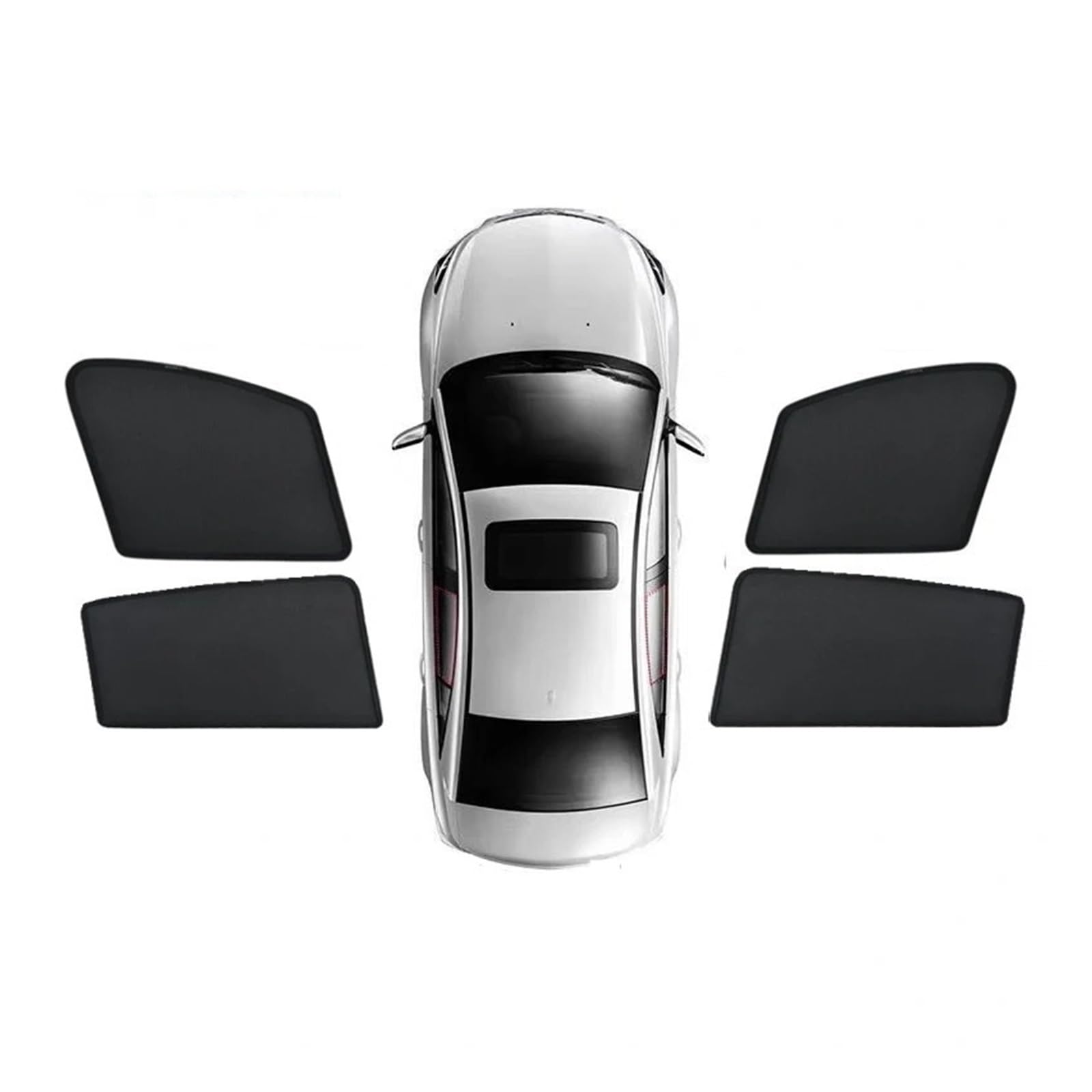 Sonnenblende Für Cayenne 92A E2 2011 2012 2013 2014 2015 2016 2017 2018 Magnetischer Sonnenschutz Lichtblockierende Vorhänge Privatsphäre Zubehör Autofenster Sonnenschutz(4PCS Front Rear) von KUVIEZ