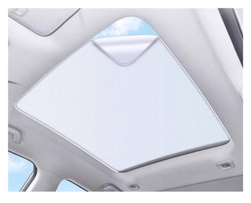 Sonnenblende Für Citroen Für AMI 2020-2023 Dachsonnenschutz Auto Elektrostatische Adsorption Schiebedach Sonnenschutz Dachfenster Rollo Schattierungsaufkleber Autofenster Sonnenschutz(Beige 1pcs) von KUVIEZ
