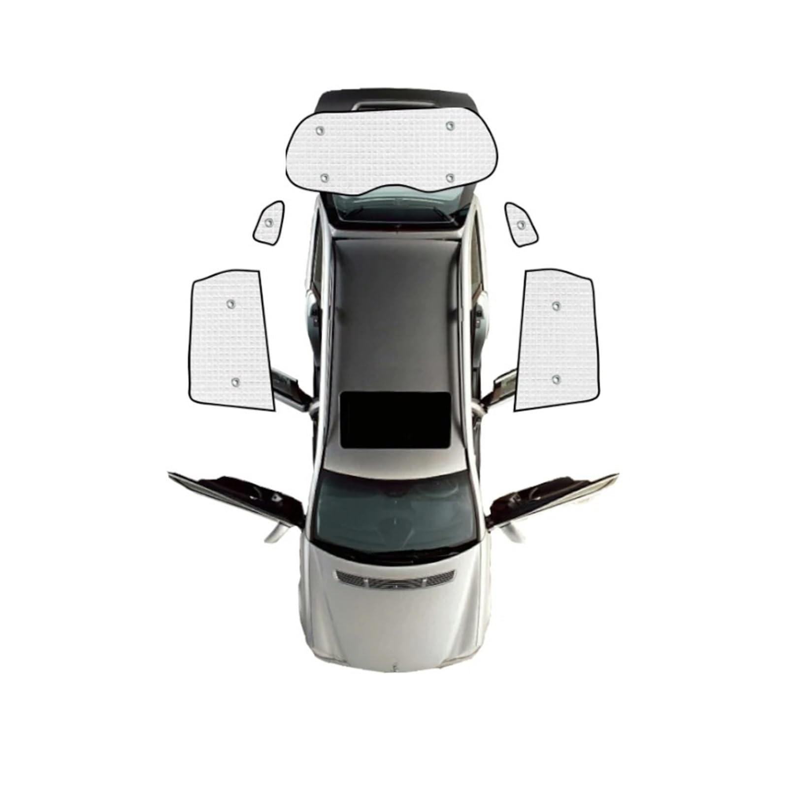 Sonnenblende Für Fit Für Jazz MK3 GK GH GP 2014 2015 2016 2017 2018 2019 Sonnenschutz UV-Schutz Sonnenfenster Visier Vorhang Autozubehör Autofenster Sonnenschutz(Rear Windshield 5pcs) von KUVIEZ