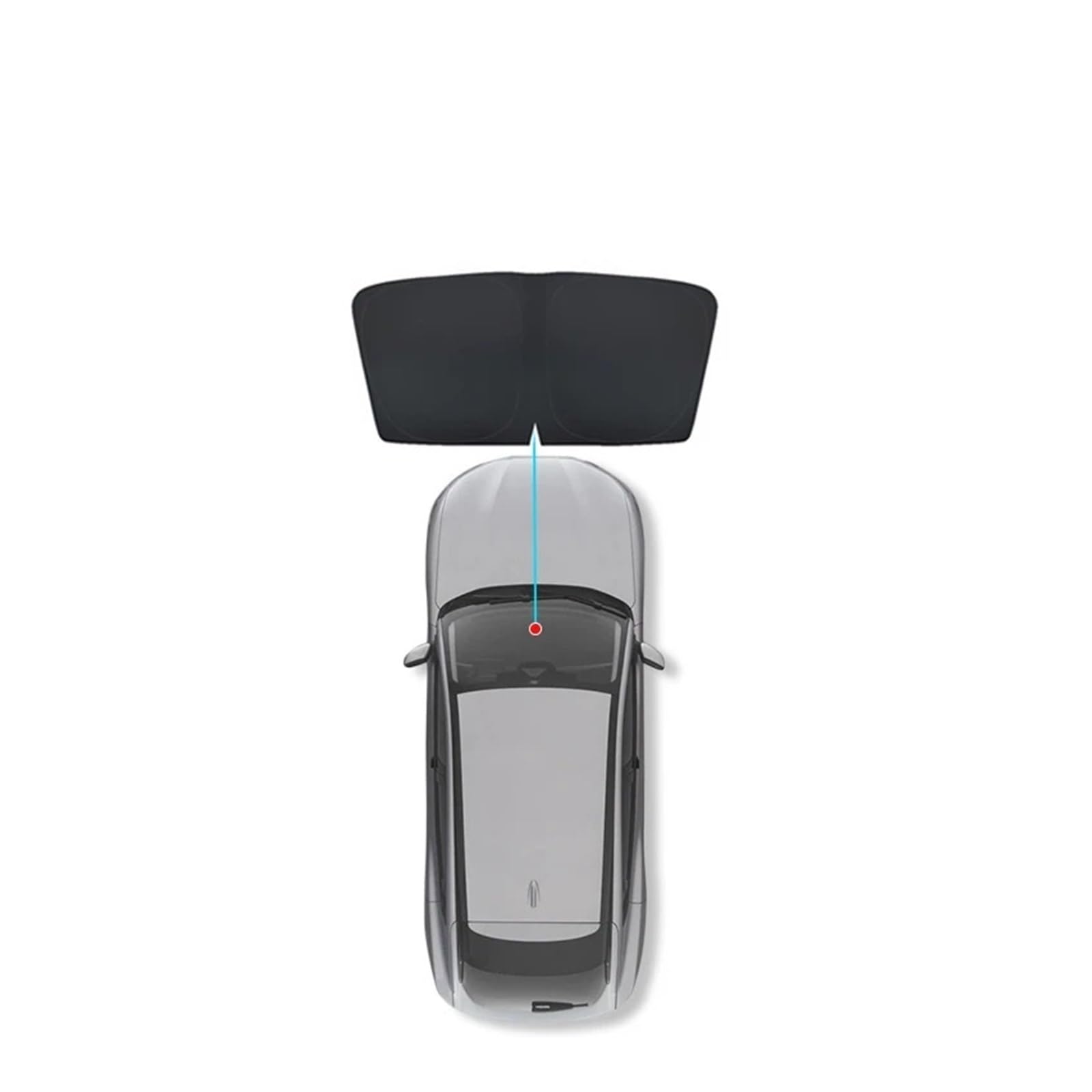 Sonnenblende Für Ford Für Mustang Für Mach-E 2021-2022 Auto-Sonnenschutz Auto-Innenfenster Schiebedach Sonnenschutznetz Automodifikation Autofenster Sonnenschutz(1 Front Windshield) von KUVIEZ