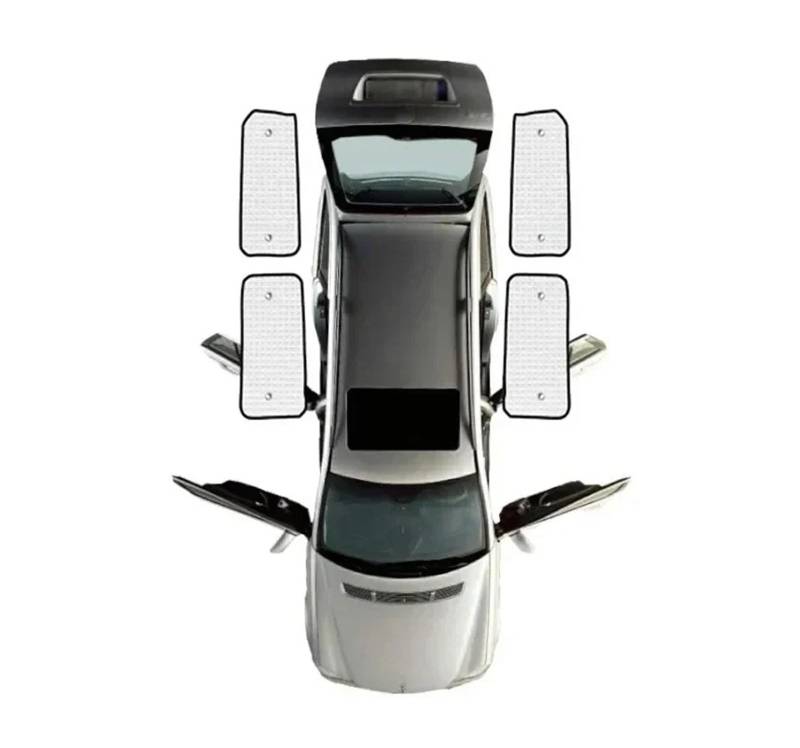 Sonnenblende Für Ford Für Transit Für Custom 2012-2021 2017 2019 Auto Anti-UV-Visierzubehör Sonnenschirme Windschutzscheibe Sonnenschutzabdeckung Innenteile Autofenster Sonnenschutz(Rear Windows) von KUVIEZ