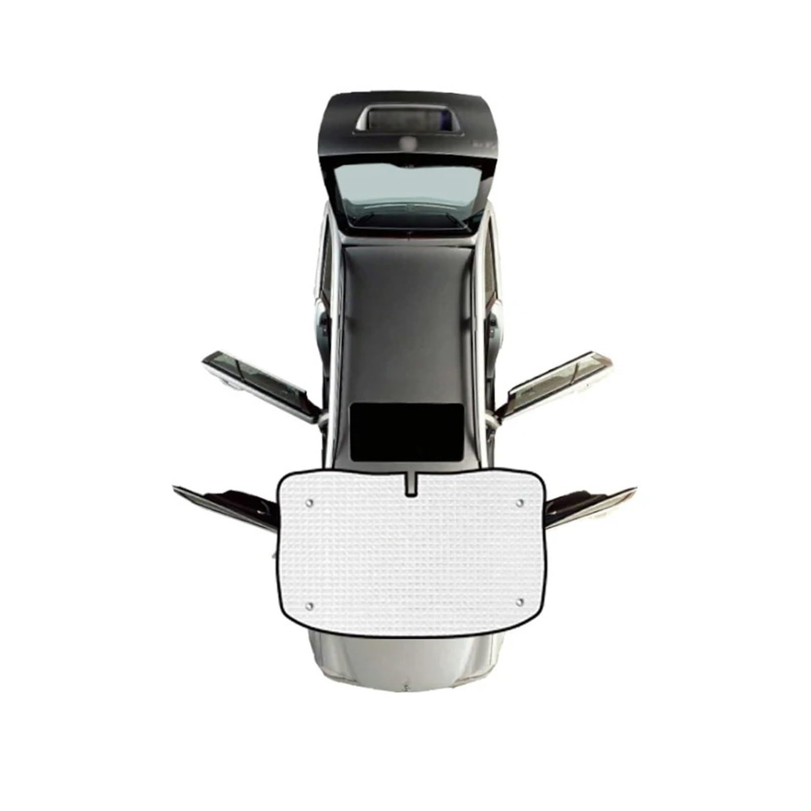Sonnenblende Für Ford Für Transit Für Tourneo Für Custom 2012 2013-2020 2021 Auto Sonnenschutz Fenster Anti-UV Sonnenschutz Aufkleber Sunshadin Autofenster Sonnenschutz(Front Windshield) von KUVIEZ