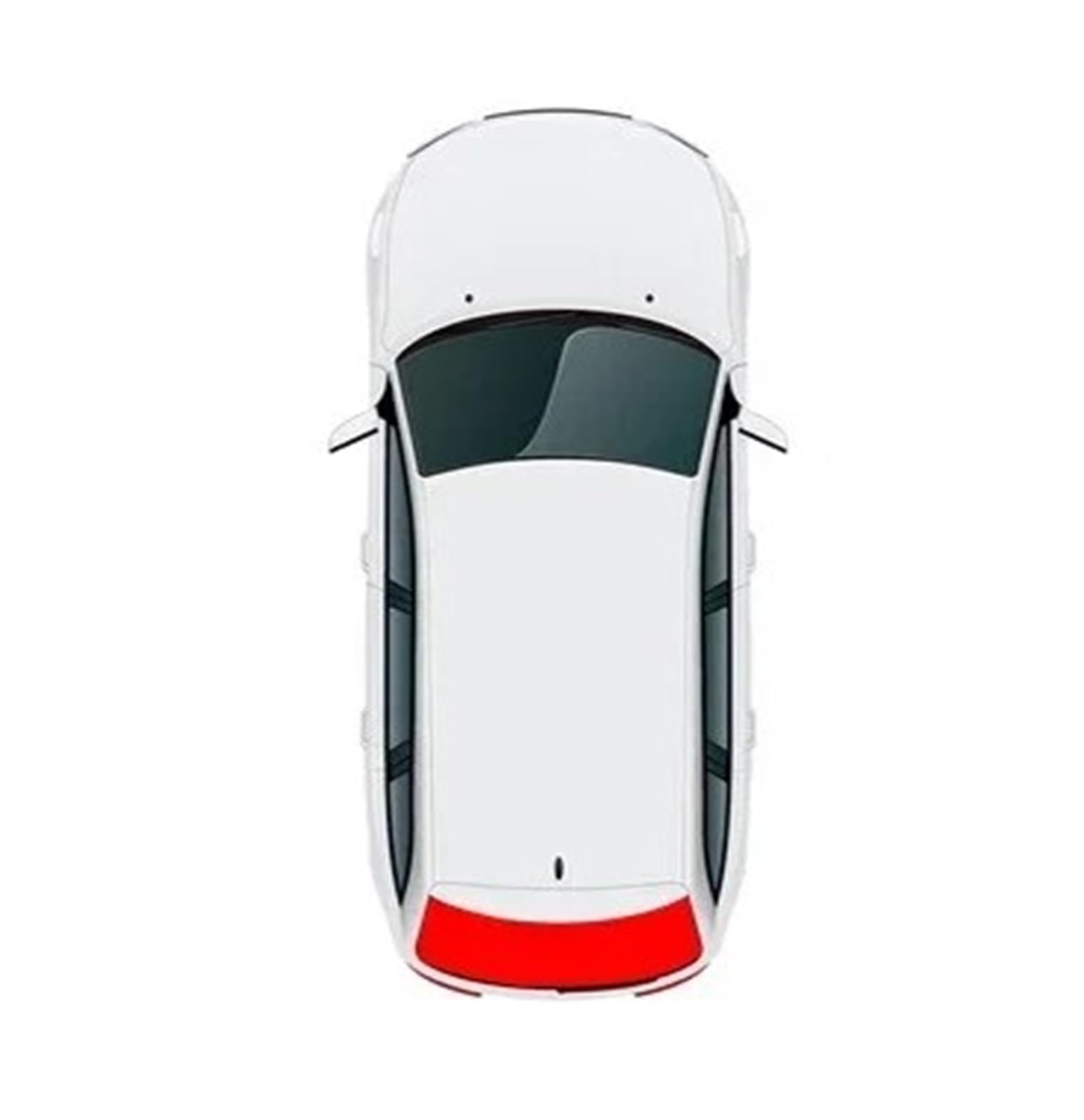 Sonnenblende Für Hyundai Für Elantra CN7 2021 2022 2023 2024 Magnetische Auto Fenster Sonnenschirm Vorhang Mesh Front Windschutzscheibe Autofenster Sonnenschutz(Back Window) von KUVIEZ