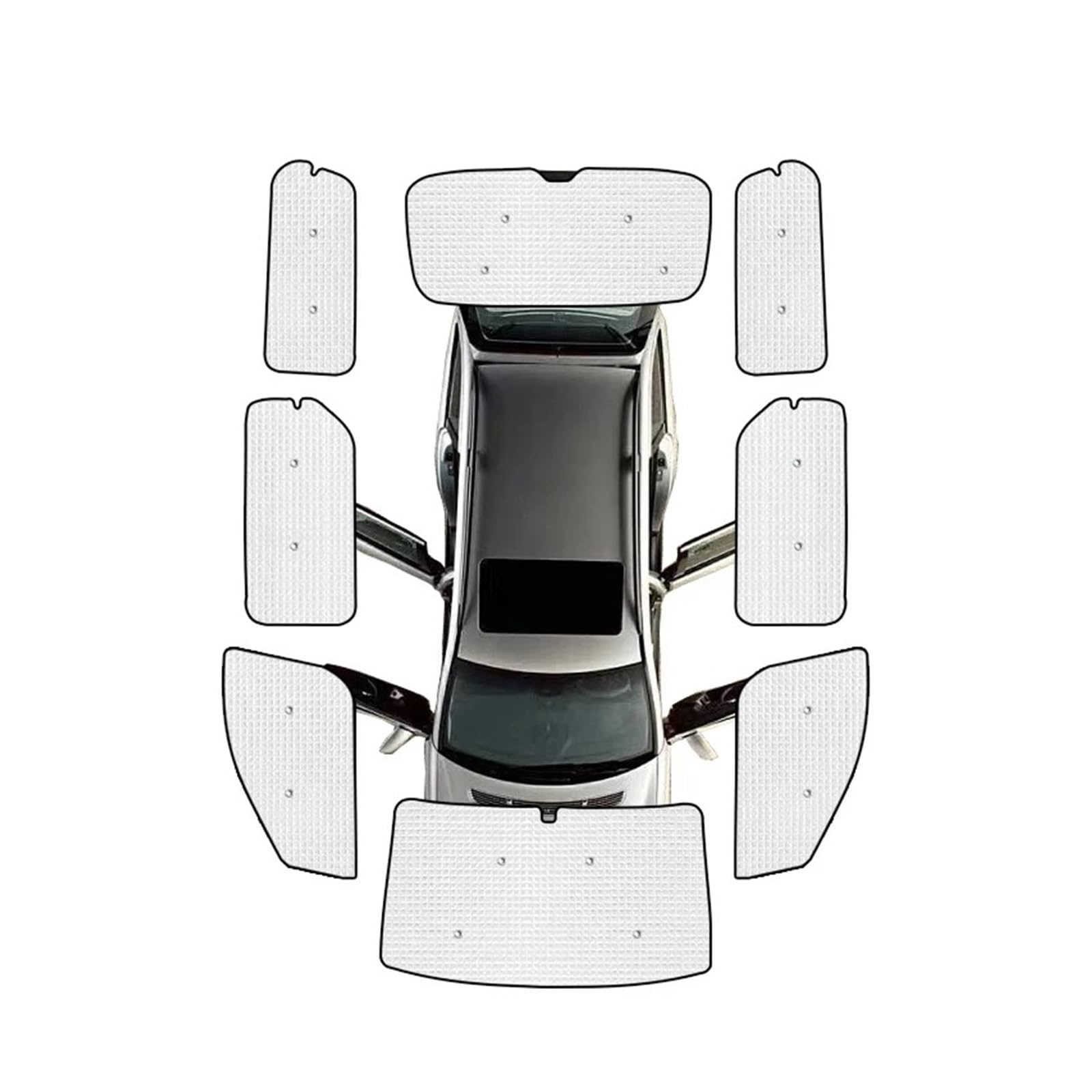 Sonnenblende Für Hyundai Für Grand Für Starex H-1 Für Cargo TQ MK2 2008~2018 2019 2020 Autosonnenschutz Fenstervisier Windschutzscheiben Anti-UV-Sonnenschutz Autofenster Sonnenschutz(All Windows) von KUVIEZ