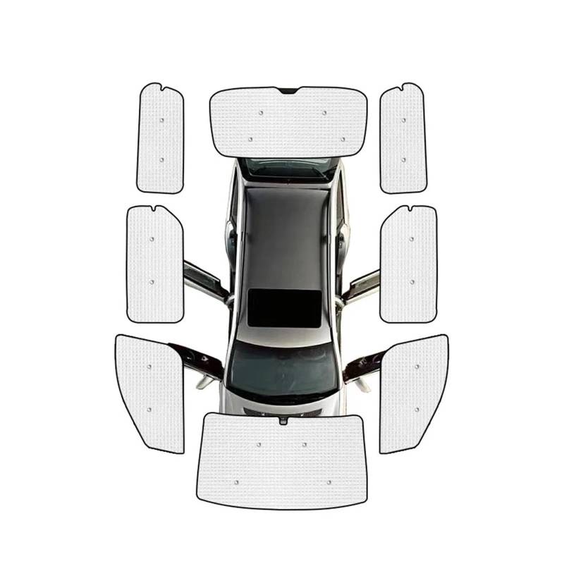 Sonnenblende Für Hyundai Für Grand Für Starex H-1 Für Cargo TQ MK2 2008~2018 2019 2020 Autosonnenschutz Fenstervisier Windschutzscheiben Anti-UV-Sonnenschutz Autofenster Sonnenschutz(All Windows) von KUVIEZ