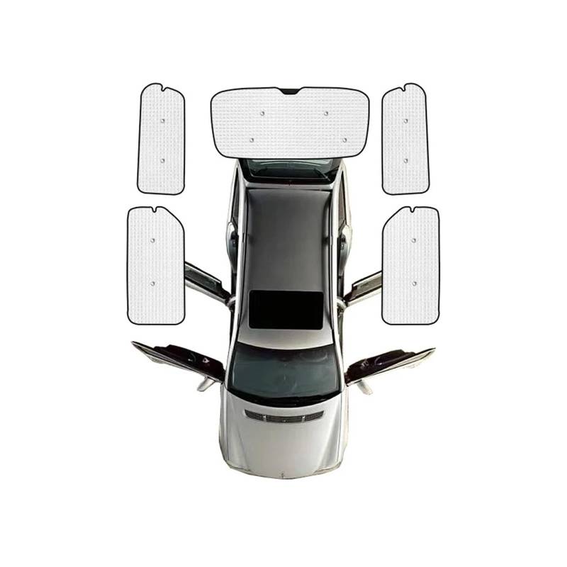 Sonnenblende Für Hyundai Für Grand Für Starex H-1 Für Cargo TQ MK2 2008~2018 2019 2020 Autosonnenschutz Fenstervisier Windschutzscheiben Anti-UV-Sonnenschutz Autofenster Sonnenschutz(Rear sunshades) von KUVIEZ