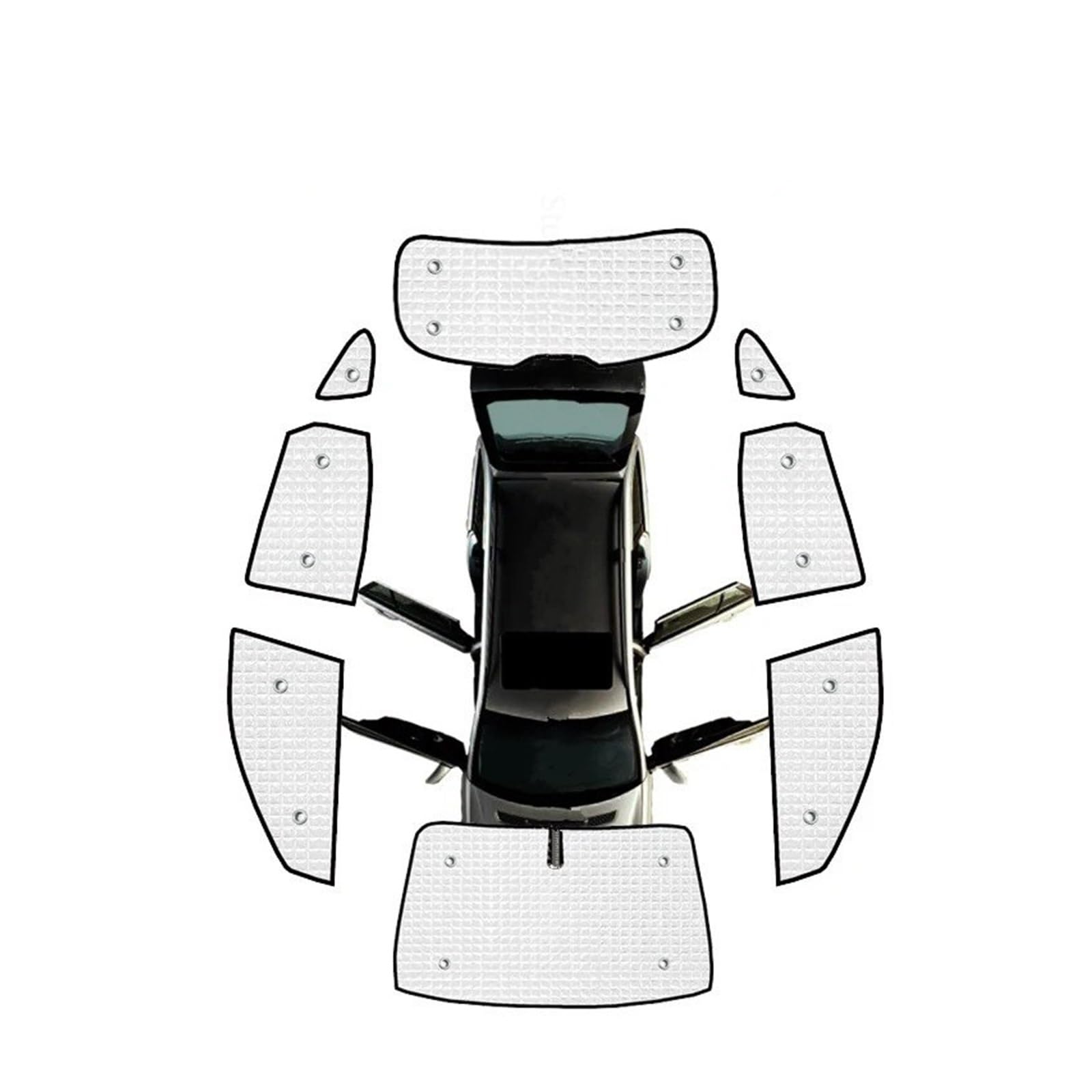 Sonnenblende Für Hyundai Für Santa Fe MK3 Für DM Für SWB 2013~2016 Auto Sonnenschutzbrett Autofenstervorhänge Sonnenschutzaufkleber Anti-UV-Sonnenschutz Autofenster Sonnenschutz(All Windows) von KUVIEZ