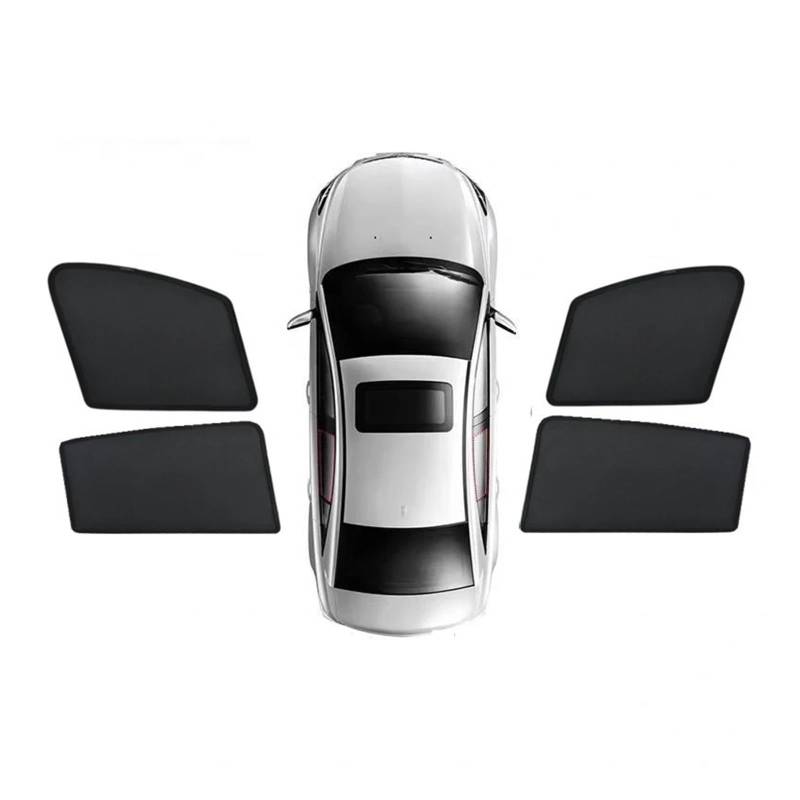 Sonnenblende Für Kia Für Sorento MQ4 2021 22 23 2024 Magnetischer Sonnenschirm Vorne Hinten Windschutzscheibe Fenster Visier Abdeckung Schild Vorhänge Shades Mesh Autofenster Sonnenschutz(4PCS Front R von KUVIEZ