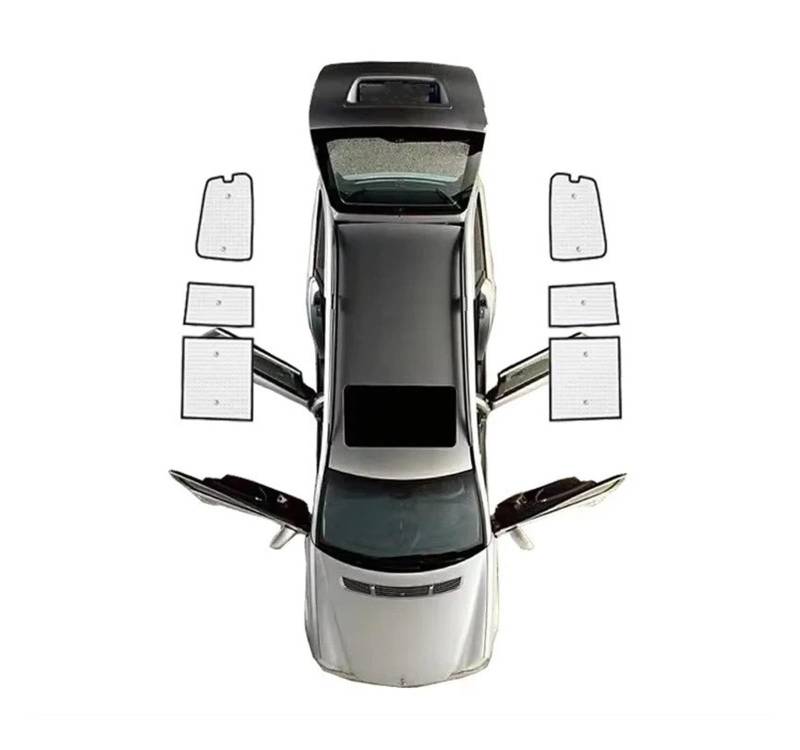 Sonnenblende Für Pajero 4 Für Zubehör Für Montero Für Shogun V80 V73 V93 2006~2021 Autosonnenschutz Windschutzscheibenvisierabdeckung Autoinnenteile Autofenster Sonnenschutz(Rear Windows) von KUVIEZ