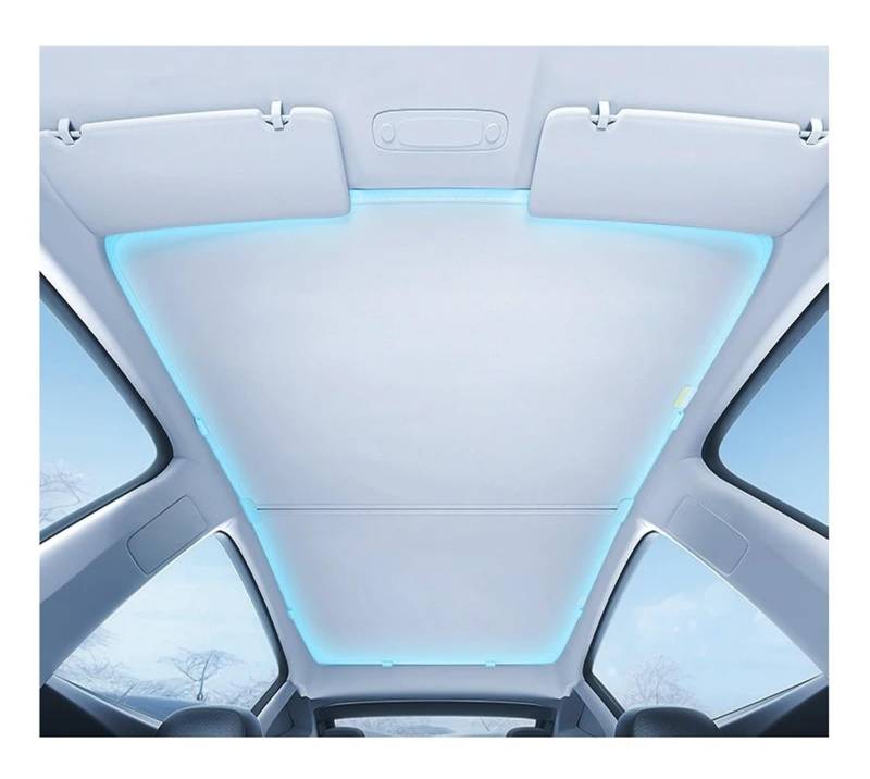 Sonnenblende Für Tesla Für Modell 3 Y Für High Für Land 2024 Fahrzeug Sonnenschutz Windschutzscheiben-Verdunkelungsvorhang Sonnenlicht Sonnenblende Autofenster Sonnenschutz(Single Y) von KUVIEZ