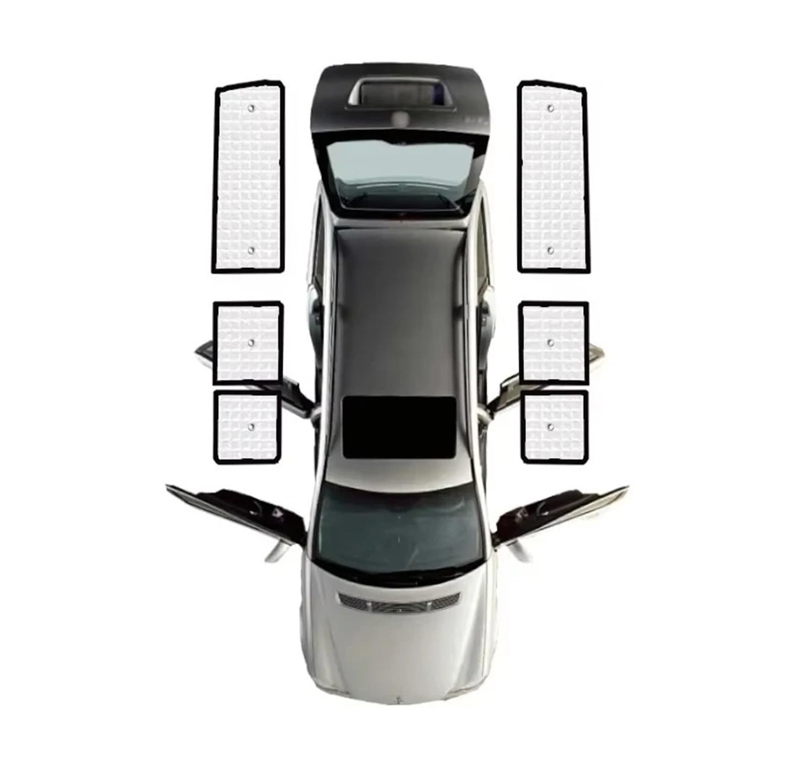 Sonnenblende Für VW Für Transporter Für Caravelle Für Multivan Für Doubleback T5 Für LWB 2003~2015 Sonnenschutz Anti-UV-Visier-Jalousieabdeckung Camper-Teile Autofenster Sonnenschutz(Rear Windows) Sonnenblende Für VW Für Transporter Für Caravelle Für Multivan Für Doubleback T5 Für LWB 2003~2015 Sonnenschutz Anti-UV-Visier-Jalousieabdeckung Camper-Teile Autofenster Sonnenschutz(Rear Windows) von KUVIEZ