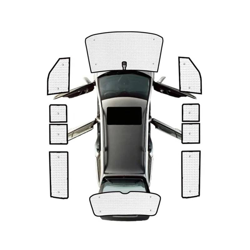 Sonnenblende Für VW Für Transporter Für Multivan Für Caravelle T6 T6.1 Für SWB 2015 16 17 18 19 20 21 22 2023 Auto-Vollabdeckung Sonnenschutz-Schutzvisiere Autofenster Sonnenschutz(All Sunshades) von KUVIEZ