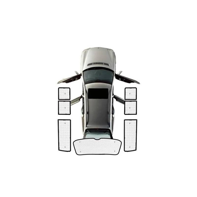 Sonnenblende Für VW Für Transporter Für Multivan Für Caravelle T6 T6.1 Für SWB 2015~2023 Vollständige Abdeckung Sonnenschutz Schutzvisiere Autozubehör Autofenster Sonnenschutz(Rear sunshades) von KUVIEZ