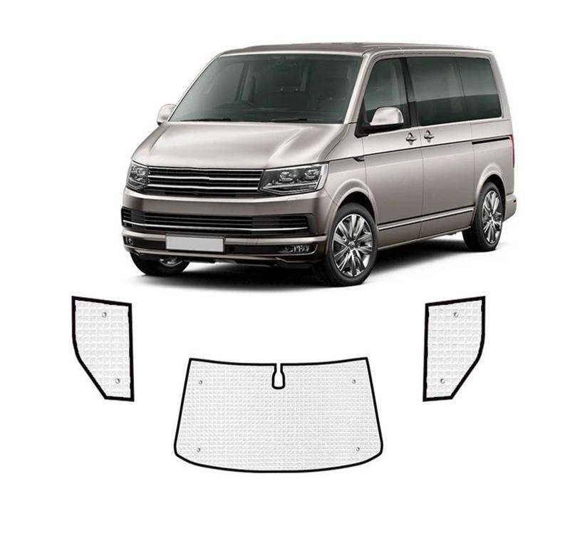 Sonnenblende Sonnenschutzabdeckung Für VW Für Transporter Für Caravelle Für Multivan Für Doubleback T5 SWB 2003~2015 Sonnenschutzfenster-Sonnenschutzabdeckungen Autofenster Sonnenschutz(Front Window von KUVIEZ