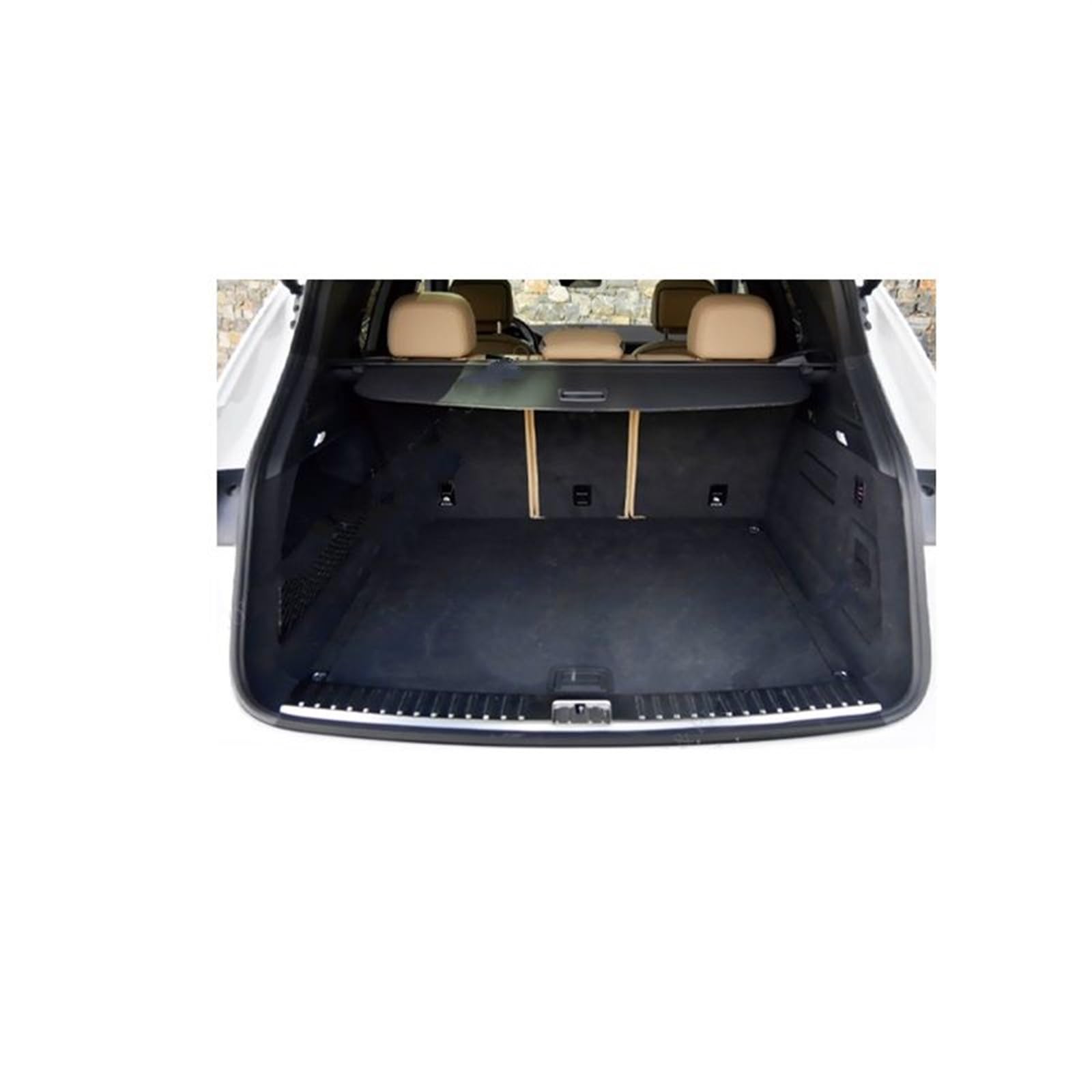 KUWAYO Fit for Porsche Cayenne 2018 2019 2020 hintere Laderaumabdeckung Teppichpolster Auto Heckteile Boot Liner Kofferraummatte(Detailed Description) von KUWAYO