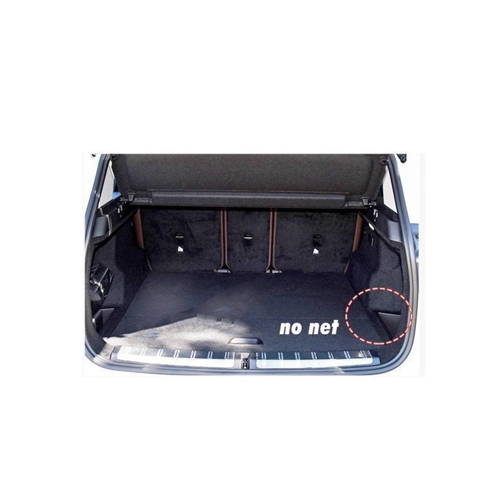KUWAYO Passend for BMW X1 New Energy 2019 2020, individuell gestaltete, wasserdichte, rutschfeste Kofferraumabdeckung mit hoher Seitenwand, Teppichunterlage, Kofferraummatte(Detailed Description) von KUWAYO
