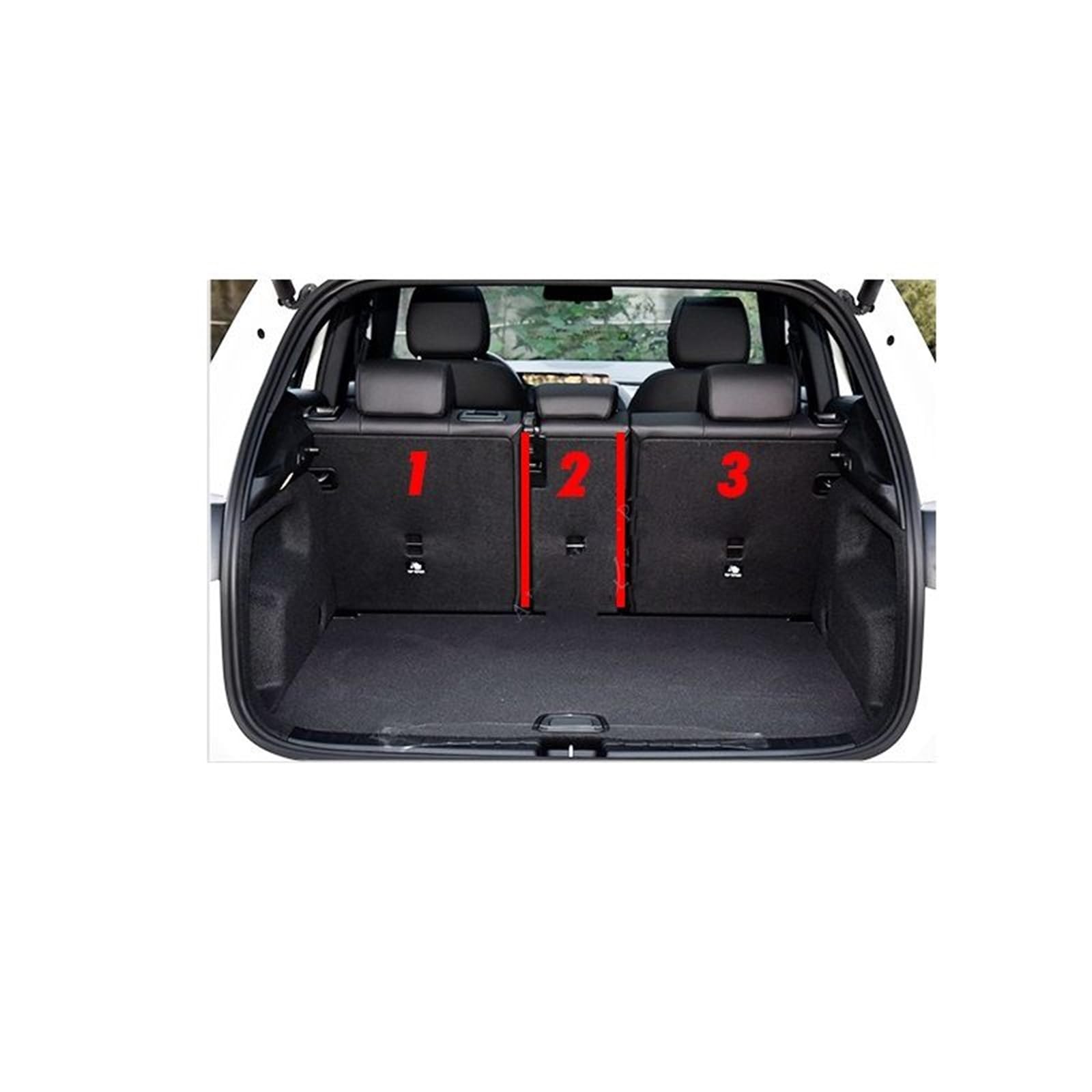 KUWAYO Passend for Mercedes Benz GLA-Klasse H247 2020 2021 2022 2023 2024, rutschfeste hohe Seitenkofferraumabdeckung, hintere Laderaumabdeckung, Teppichunterlage, Kofferraummatte(Detailed description KUWAYO Passend for Mercedes Benz GLA-Klasse H247 2020 2021 2022 2023 2024, rutschfeste hohe Seitenkofferraumabdeckung, hintere Laderaumabdeckung, Teppichunterlage, Kofferraummatte(Detailed description von KUWAYO