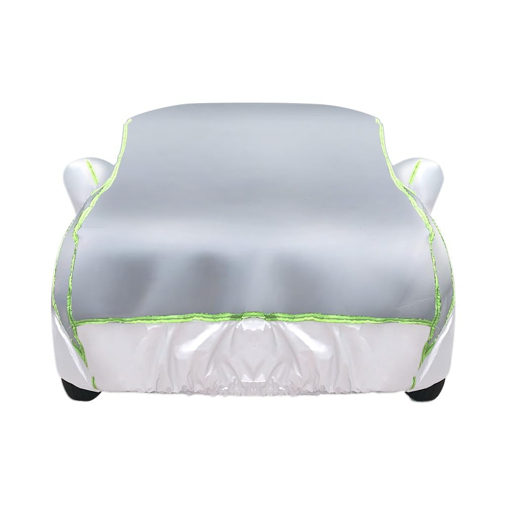 Hagelschutz-Autoabdeckung Kompatibel Mit Tesla Model Y 2020-2025, Winddichte Plane Für Den Außenbereich(GSilver) von KV-OOGG